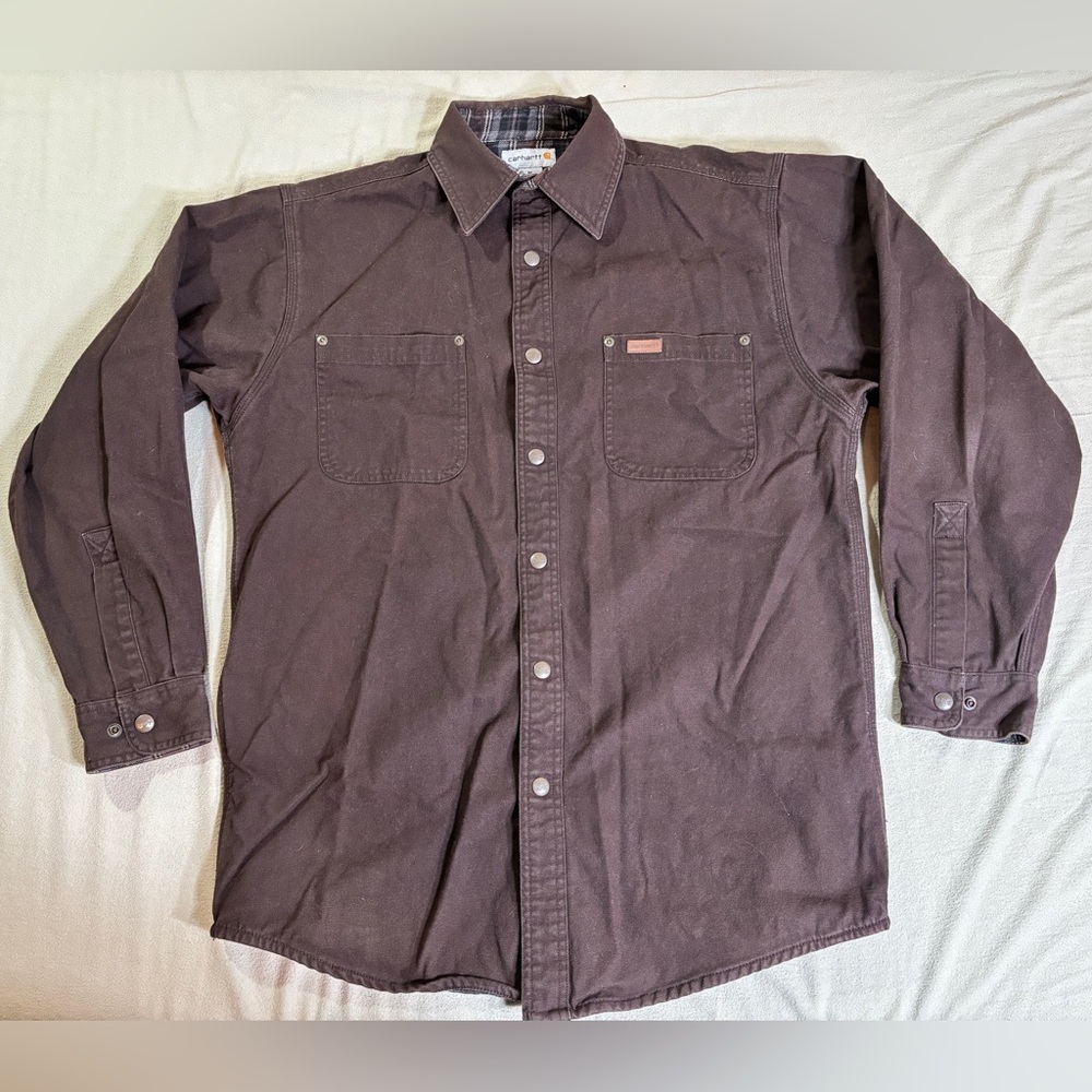 Carhartt Flannel Lined Canvas Shirt Jac (S296)
